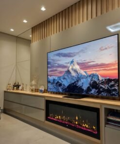 Lareira Elétrica Wgrif De Embutir Safira Pro 50" 220V - 1800W