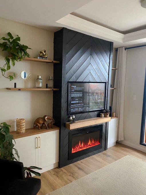 Lareira Elétrica Wgrif De Embutir Rubi 36" 220V - Imagem 2