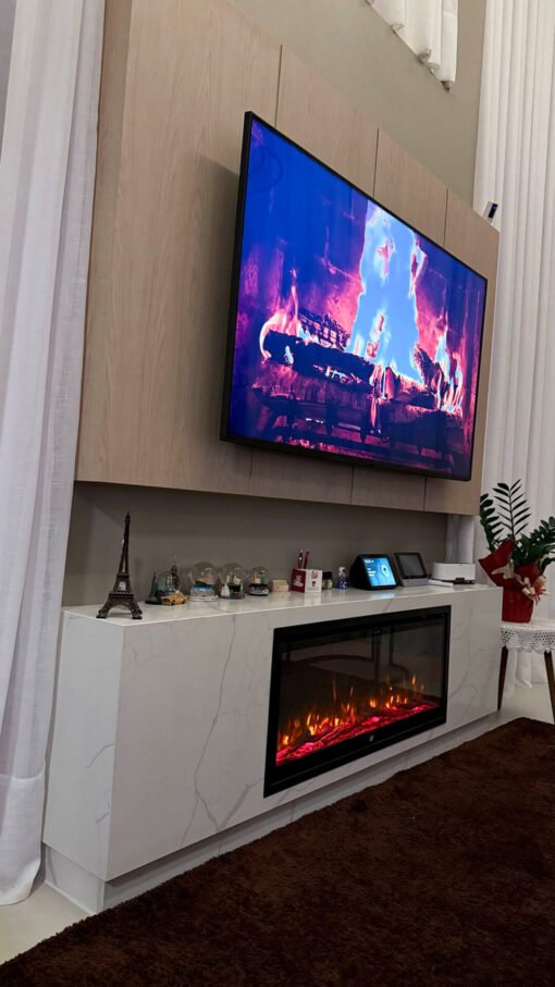 Lareira Elétrica Wgrif De Embutir Rubi Pro 42" 127V - Imagem 3