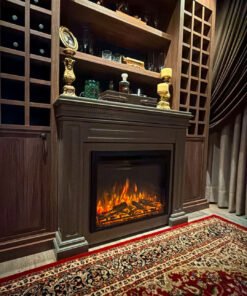 Lareira Elétrica Wgrif  De Embutir Granada 28" 127V 1500 Watts Modelo Tradicional