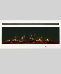 Lareira Elétrica Wgrif De Embutir Opala 42" 220V 1800W Branca