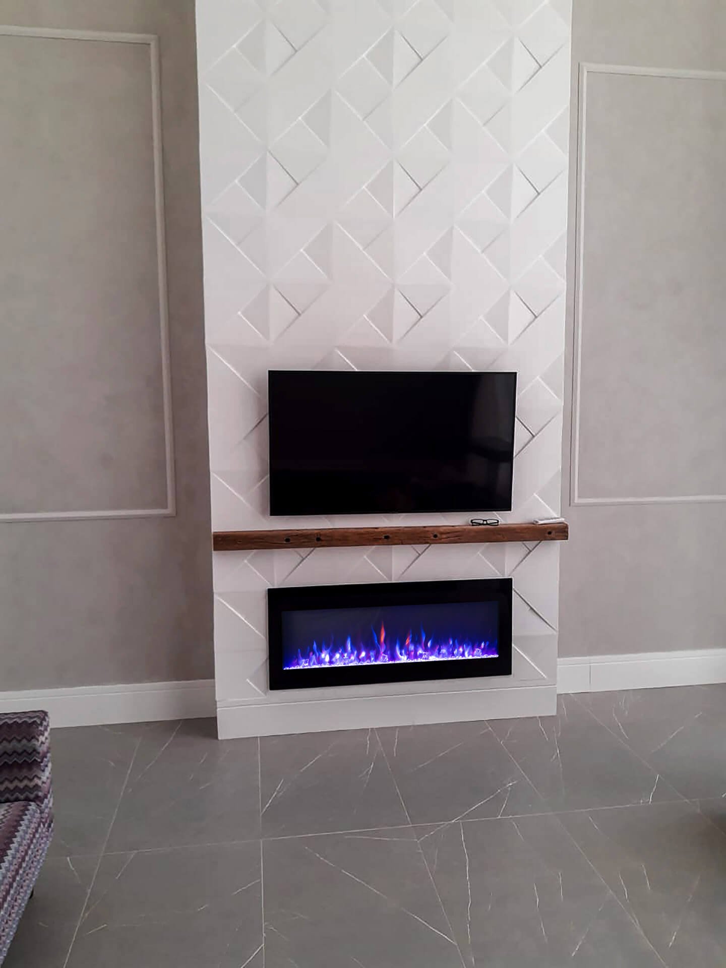 Lareira Elétrica Wgrif De Embutir Opala 50" 220V 1800W - Imagem 3