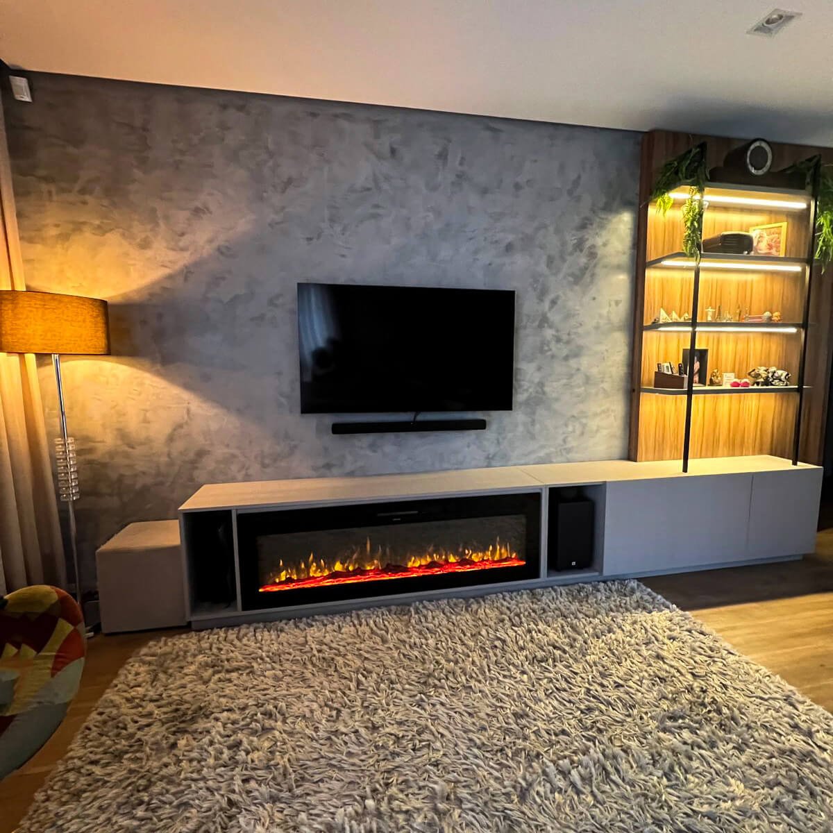 Lareira Elétrica Wgrif De Embutir Opala 60" 220V - Imagem 4